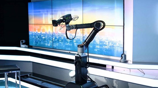 L'ARCAM ROBOTIC SYSTEM déployé sur un plateau télé